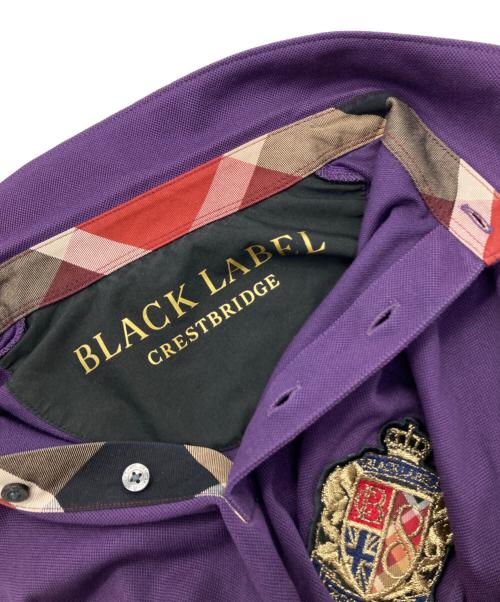 BLACK LABEL CRESTBRIDGE（ブラックレーベル クレストブリッジ）BLACK LABEL CRESTBRIDGE (ブラックレーベル クレストブリッジ) 8thアニバーサリーポロシャツ パープル サイズ:Mの古着・服飾アイテム