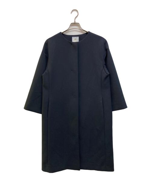 AMACA（アマカ）AMACA (アマカ) 2wayストレッチノーカラーボンディグコート ネイビー サイズ:40の古着・服飾アイテム