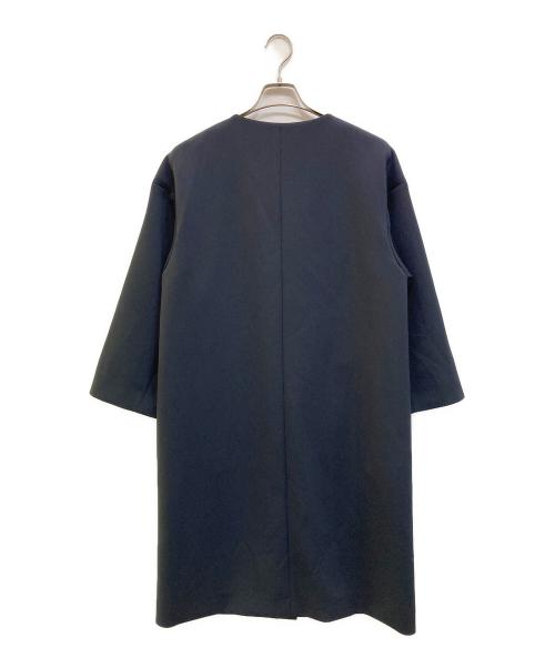 AMACA（アマカ）AMACA (アマカ) 2wayストレッチノーカラーボンディグコート ネイビー サイズ:40の古着・服飾アイテム