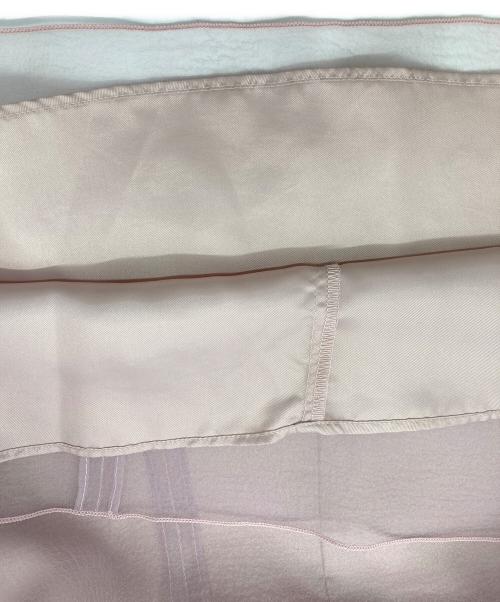 Jolie mignon（ジョリ―ミニョン）Jolie mignon (ジョリ―ミニョン) ふくれオーガンジー ふんわりティアード ドッキングワンピース ピンク サイズ:40の古着・服飾アイテム