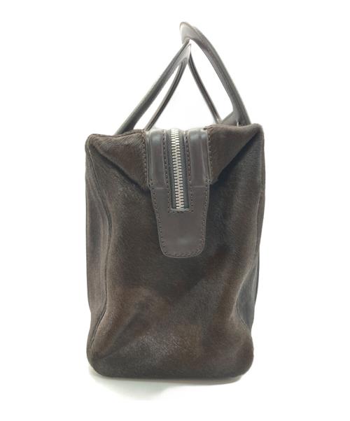 Salvatore Ferragamo（サルヴァトーレ フェラガモ）Salvatore Ferragamo (サルヴァトーレ フェラガモ) ハラコ2wayボストンバッグ ブラウンの古着・服飾アイテム