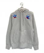 CAMBER×BEDWIN &THE HEARTBREAKERSキャンバー×ベドウィンアンドザ ハートブレイカーズ）の古着「L/S PULLOVER HOODED SWEAT‘WOOD’」｜グレー