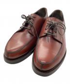 Perfettoペルフェット）の古着「Uチップレザーシューズ」｜ブラウン