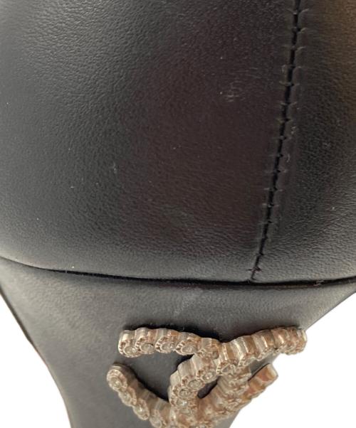 CHANEL（シャネル）CHANEL (シャネル) ヒールココマークパンプス ブラック サイズ:36 1/2の古着・服飾アイテム