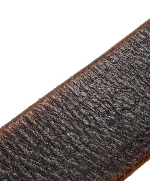 DOLCE & GABBANA（ドルチェ＆ガッバーナ）DOLCE & GABBANA (ドルチェ＆ガッバーナ) ロゴレザーベルト ブラウン サイズ:-の古着・服飾アイテム