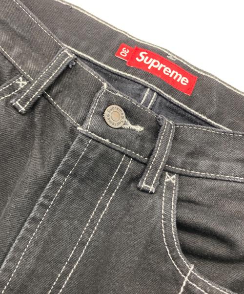SUPREME（シュプリーム）SUPREME (シュプリーム) Radial Embroidered Loose Fit Jean ブラック サイズ:30の古着・服飾アイテム