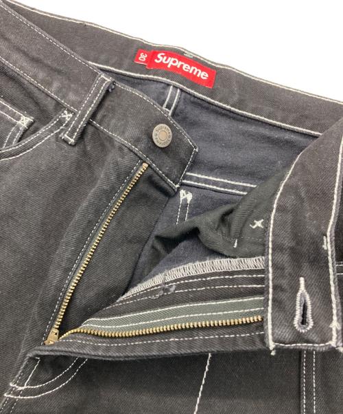 SUPREME（シュプリーム）SUPREME (シュプリーム) Radial Embroidered Loose Fit Jean ブラック サイズ:30の古着・服飾アイテム