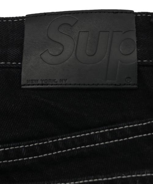 SUPREME（シュプリーム）SUPREME (シュプリーム) Radial Embroidered Loose Fit Jean ブラック サイズ:30の古着・服飾アイテム