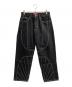 SUPREME（シュプリーム）の古着「Radial Embroidered Loose Fit Jean」｜ブラック
