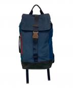 COACHコーチ）の古着「VARICK DUFFLE BACKPACK IN LEATHER」｜ネイビー