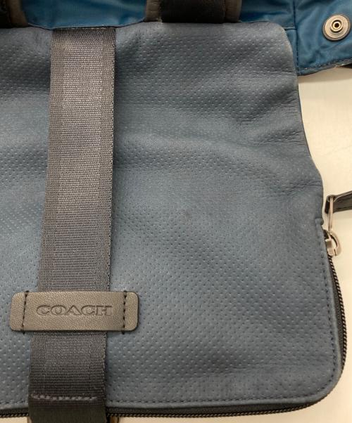 COACH（コーチ）COACH (コーチ) VARICK DUFFLE BACKPACK IN LEATHER ネイビーの古着・服飾アイテム