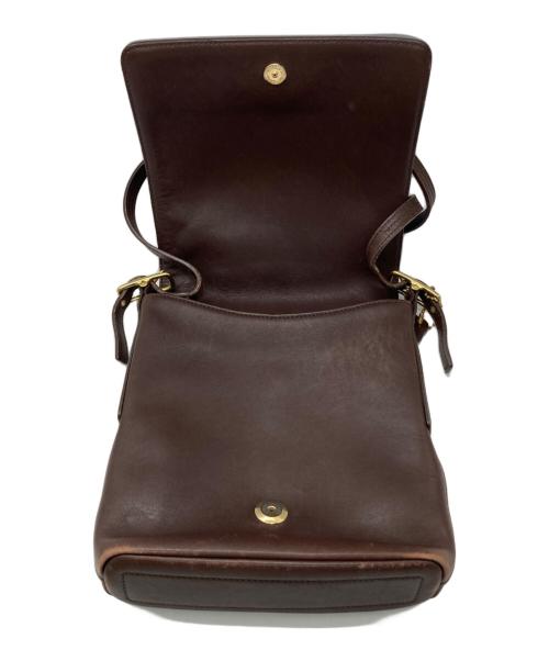 COACH（コーチ）COACH (コーチ) レザーショルダーバッグ ブラウンの古着・服飾アイテム
