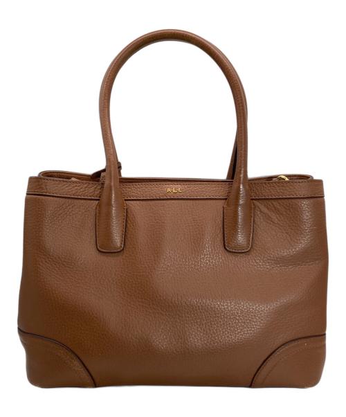 LAUREN RALPH LAUREN（ローレンラルフローレン）LAUREN RALPH LAUREN (ローレンラルフローレン) 2WAYトートバッグ ブラウンの古着・服飾アイテム