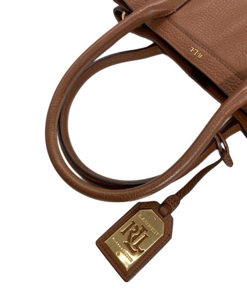 LAUREN RALPH LAUREN（ローレンラルフローレン）LAUREN RALPH LAUREN (ローレンラルフローレン) 2WAYトートバッグ ブラウンの古着・服飾アイテム