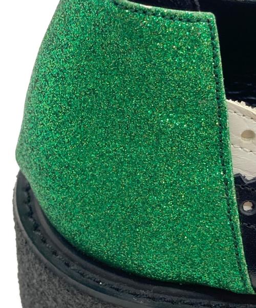 LIMI feu（リミフゥ）LIMI feu (リミフゥ) ウィングチップ プラットフォーム シューズ ホワイト×ブラック サイズ:4の古着・服飾アイテム