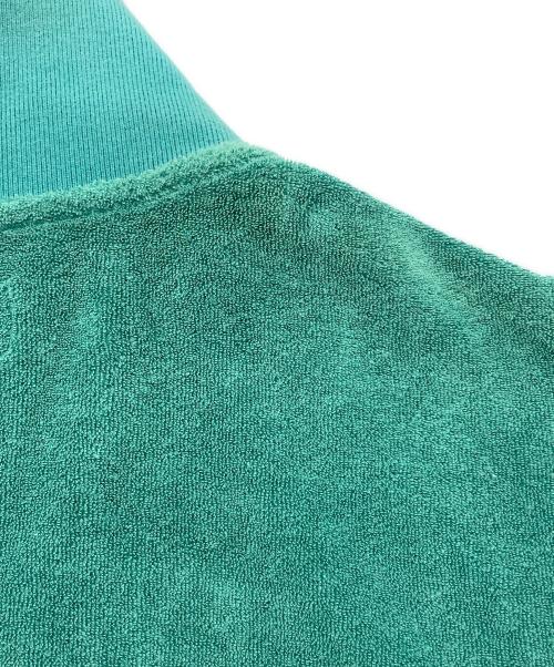 SUPREME（シュプリーム）SUPREME (シュプリーム) Terry S/S Zip Up グリーン×ホワイト サイズ:Mの古着・服飾アイテム