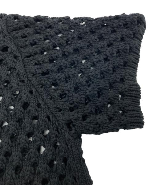 stussy（ステューシー）stussy (ステューシー) BIG MESH POLO SWEATER ブラック サイズ:Mの古着・服飾アイテム