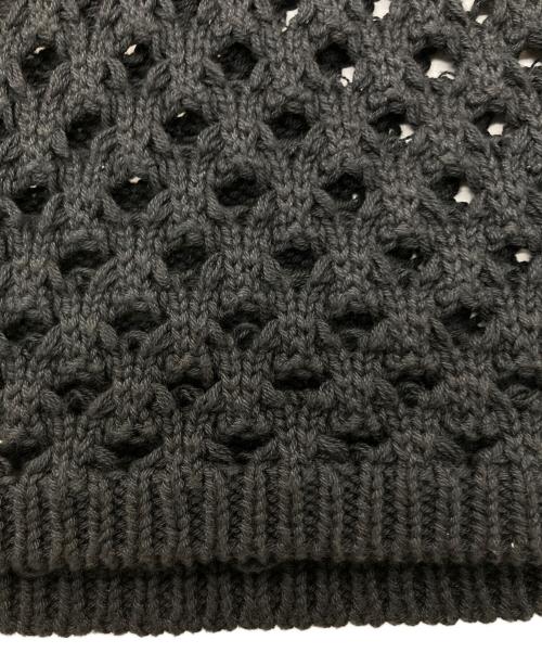 stussy（ステューシー）stussy (ステューシー) BIG MESH POLO SWEATER ブラック サイズ:Mの古着・服飾アイテム