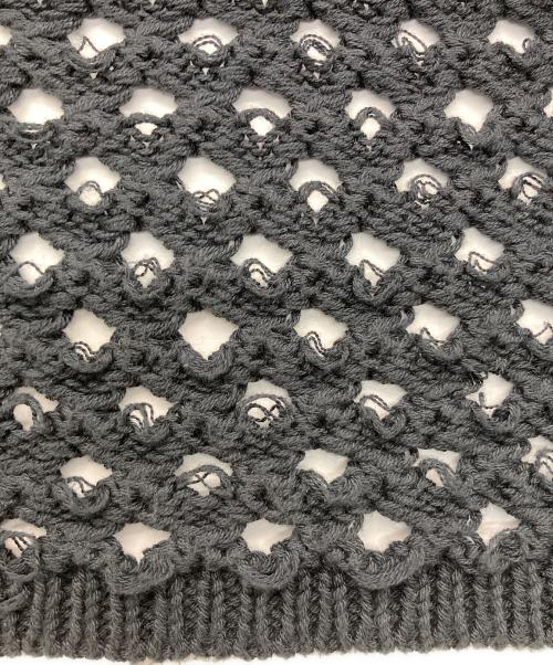 stussy（ステューシー）stussy (ステューシー) BIG MESH POLO SWEATER ブラック サイズ:Mの古着・服飾アイテム