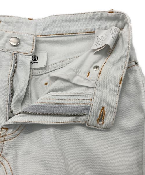 MARTIN MARGIELA（マルタン・マルジェラ）Martin Margiela (マルタン・マルジェラ) ワイドレッグブリーチデニムパンツ ブルー サイズ:36の古着・服飾アイテム