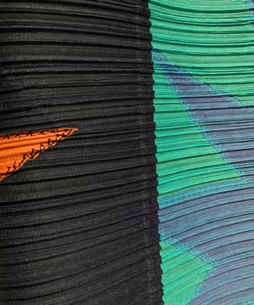 PLEATS PLEASE（プリーツプリーズ）PLEATS PLEASE (プリーツプリーズ) バウンスプリーツ ノースリーブ ワンピース マルチカラー サイズ:3の古着・服飾アイテム