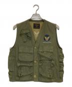ALPHAアルファ）の古着「C-1/ミリタリーベスト」｜オリーブ