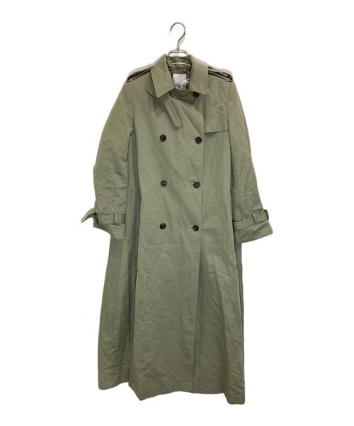 ebure（エブール）EBURE (エブール) コットンリネントレンチコート オリーブ サイズ:36の古着・服飾アイテム