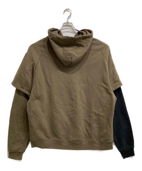 ACRONYM（アクロニウム）ACRONYM (アクロニウム) ORGANIC COTTON HOODED SWEAT SHIRT ブラウン サイズ:XLの古着・服飾アイテム