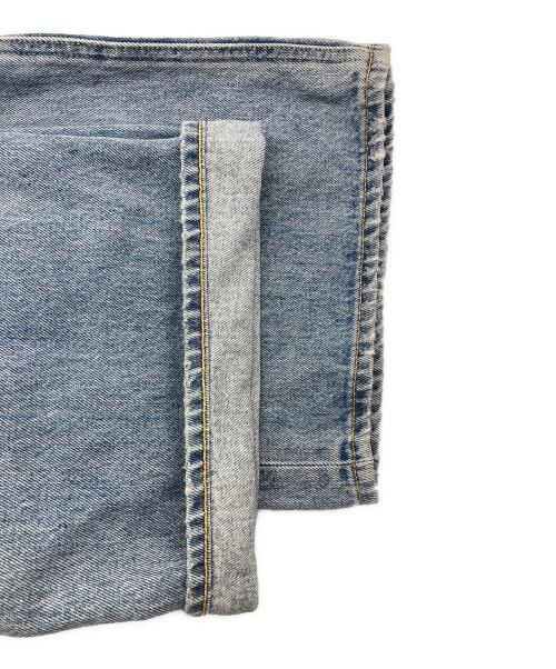 moussy（マウジー）moussy (マウジー) CROSS WAIST WIDE STRAIGHT インディゴ サイズ:2の古着・服飾アイテム