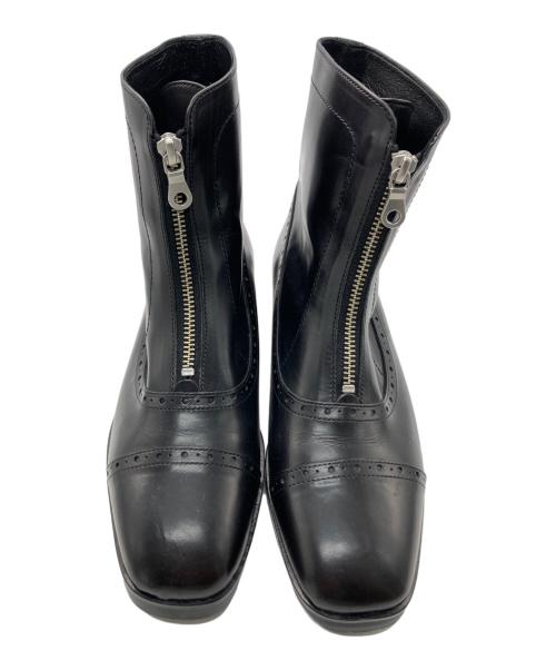 apres（アプレ）apres (アプレ) センタージップブーツ ブラック サイズ:SIZE 24cmの古着・服飾アイテム