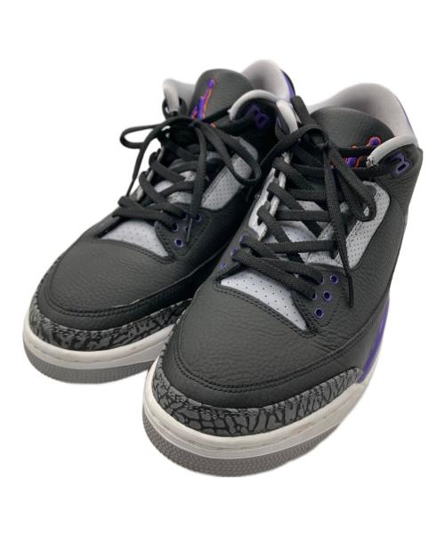 NIKE（ナイキ）NIKE (ナイキ) Air Jordan 3 Retro/CT8532-050 ブラック×パープル サイズ:SIZE 27cmの古着・服飾アイテム