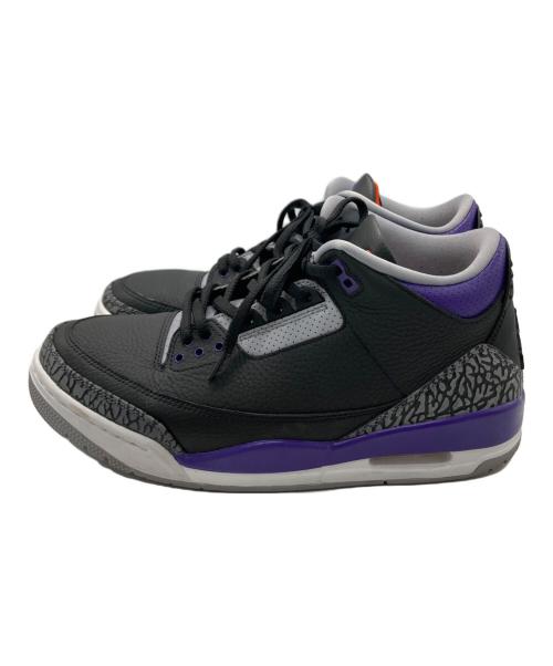 NIKE（ナイキ）NIKE (ナイキ) Air Jordan 3 Retro/CT8532-050 ブラック×パープル サイズ:SIZE 27cmの古着・服飾アイテム