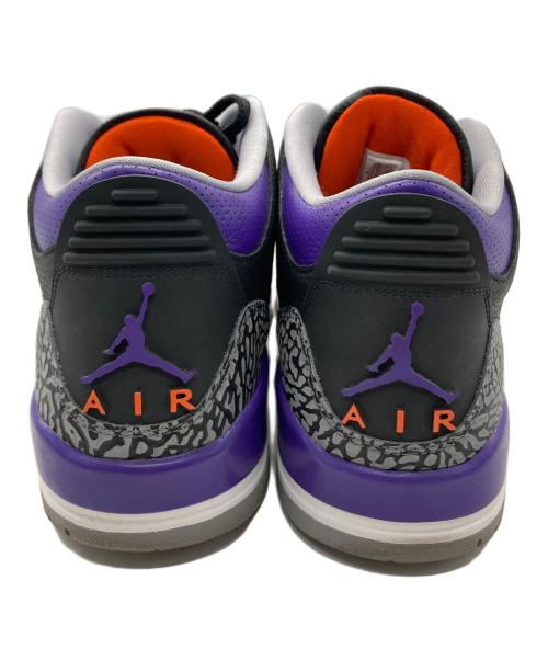 NIKE（ナイキ）NIKE (ナイキ) Air Jordan 3 Retro/CT8532-050 ブラック×パープル サイズ:SIZE 27cmの古着・服飾アイテム