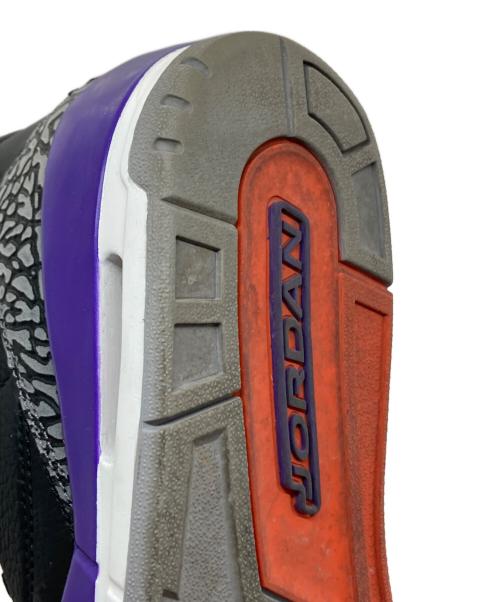 NIKE（ナイキ）NIKE (ナイキ) Air Jordan 3 Retro/CT8532-050 ブラック×パープル サイズ:SIZE 27cmの古着・服飾アイテム