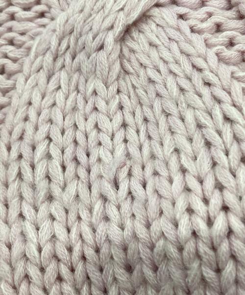 Whim Gazette（ウィムガゼット）Whim Gazette (ウィムガゼット) ハンドケーブルニットプルオーバー ピンク サイズ:FREEの古着・服飾アイテム