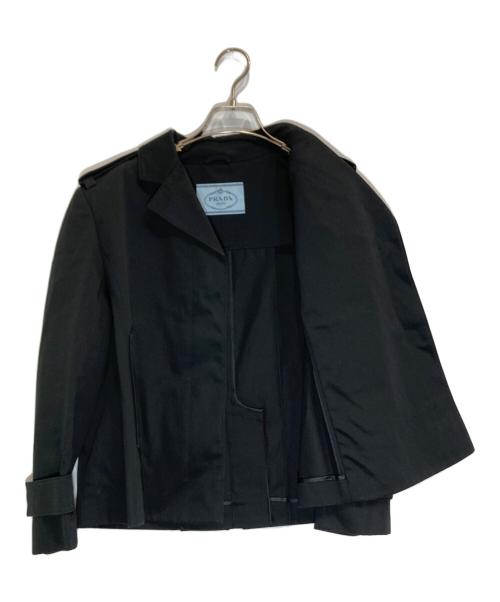 PRADA（プラダ）PRADA (プラダ) ショートデザインジャケット ブラック サイズ:44の古着・服飾アイテム