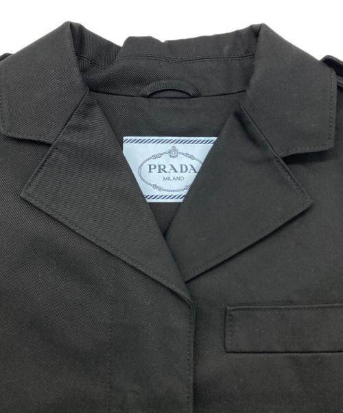 PRADA（プラダ）PRADA (プラダ) ショートデザインジャケット ブラック サイズ:44の古着・服飾アイテム