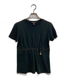 LOUIS VUITTON（ルイ ヴィトン）の古着「チャーム付き リボンカットソー」｜ブラック