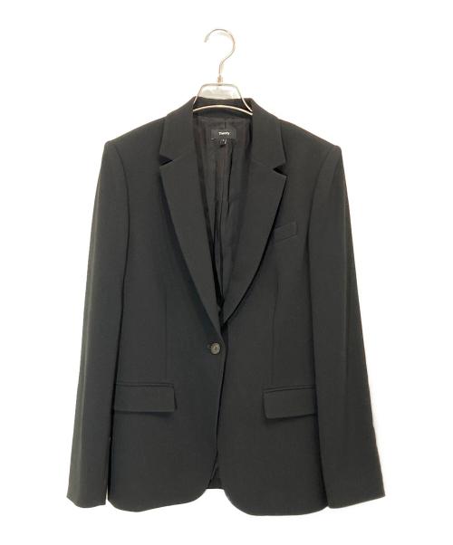 theory（セオリー）theory (セオリー) Admiral Crepe Staple Blazer B ブラック サイズ:4の古着・服飾アイテム