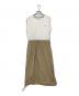 LACOSTE（ラコステ）の古着「コンビネーションノースリーブドレス」｜ベージュ