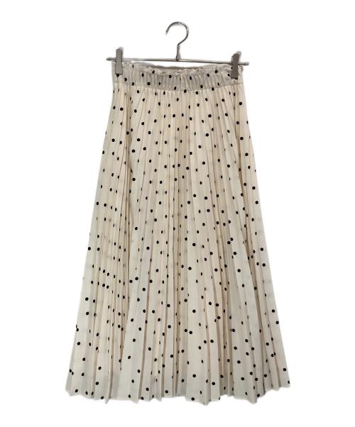 IENA（イエナ）IENA (イエナ) ランダムドットプリーツスカート アイボリー サイズ:下記参照の古着・服飾アイテム