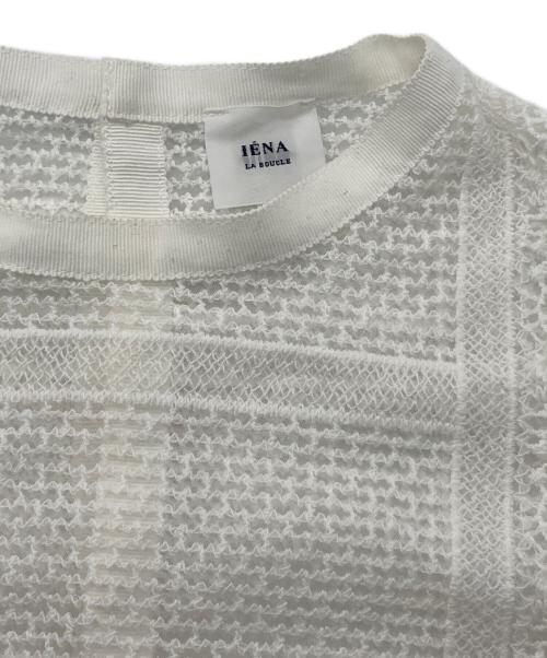 IENA LA BOUCLE（イエナ ラ ブークル）IENA LA BOUCLE (イエナ ラ ブークル) チュールエンブロイダリーワンピース ホワイト サイズ:-の古着・服飾アイテム