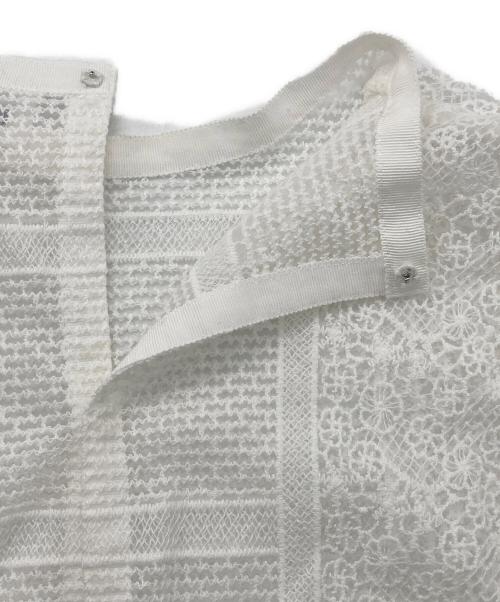 IENA LA BOUCLE（イエナ ラ ブークル）IENA LA BOUCLE (イエナ ラ ブークル) チュールエンブロイダリーワンピース ホワイト サイズ:-の古着・服飾アイテム