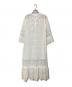 IENA LA BOUCLE (イエナ ラ ブークル) チュールエンブロイダリーワンピース ホワイト サイズ:-：10000円