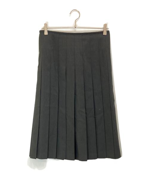 edit.for lulu（エディットフォールル）edit.for LuLu (エディットフォールル) サイドボタン プリーツスカート ブラック サイズ:36の古着・服飾アイテム