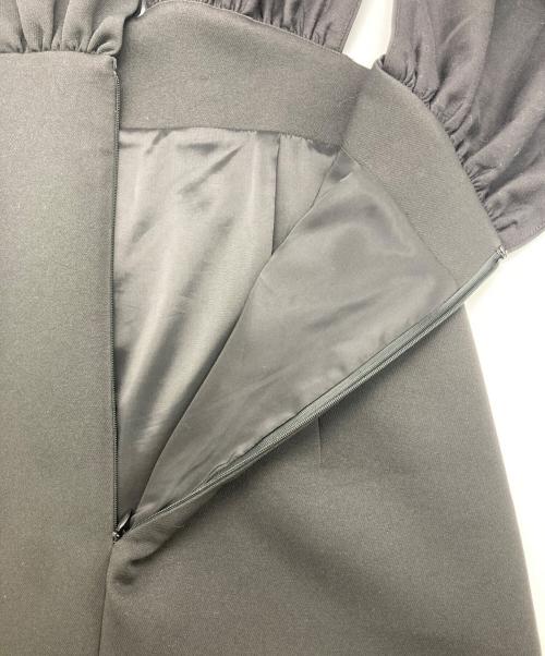 Whim Gazette（ウィムガゼット）Whim Gazette (ウィムガゼット) Vジャンスカワンピース ブラック サイズ:38の古着・服飾アイテム