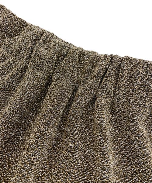 COLLAGE GALLARDAGALANTE（コラージュ ガリャルダガランテ）COLLAGE GALLARDAGALANTE (コラージュ ガリャルダガランテ) ラメカットIラインスカート ゴールド サイズ:Freeの古着・服飾アイテム