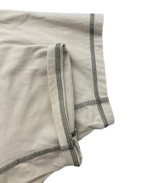 stussy（ステューシー）stussy (ステューシー) MOUNTAIN HARD WEAR (マウンテンハードウェア) プリントTシャツ ベージュ サイズ:Sの古着・服飾アイテム