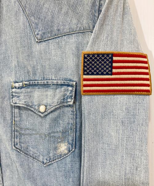 POLO RALPH LAUREN（ポロ・ラルフローレン）POLO RALPH LAUREN (ポロ・ラルフローレン) ウエスタンシャツ インディゴ サイズ:Mの古着・服飾アイテム