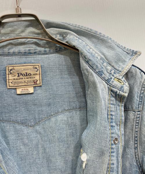 POLO RALPH LAUREN（ポロ・ラルフローレン）POLO RALPH LAUREN (ポロ・ラルフローレン) ウエスタンシャツ インディゴ サイズ:Mの古着・服飾アイテム